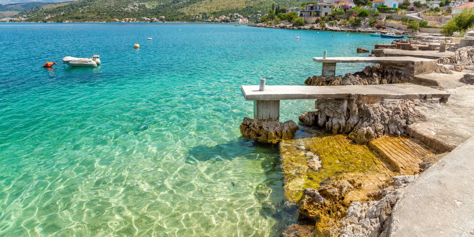 Beautiful Beach in Rogoznica Croatia