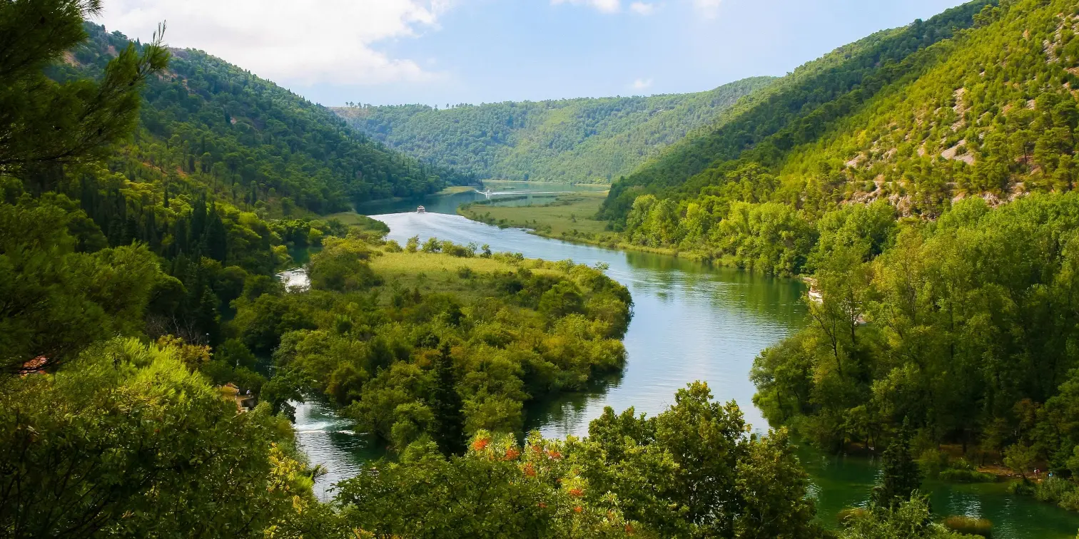Krka river in the Krka National Park