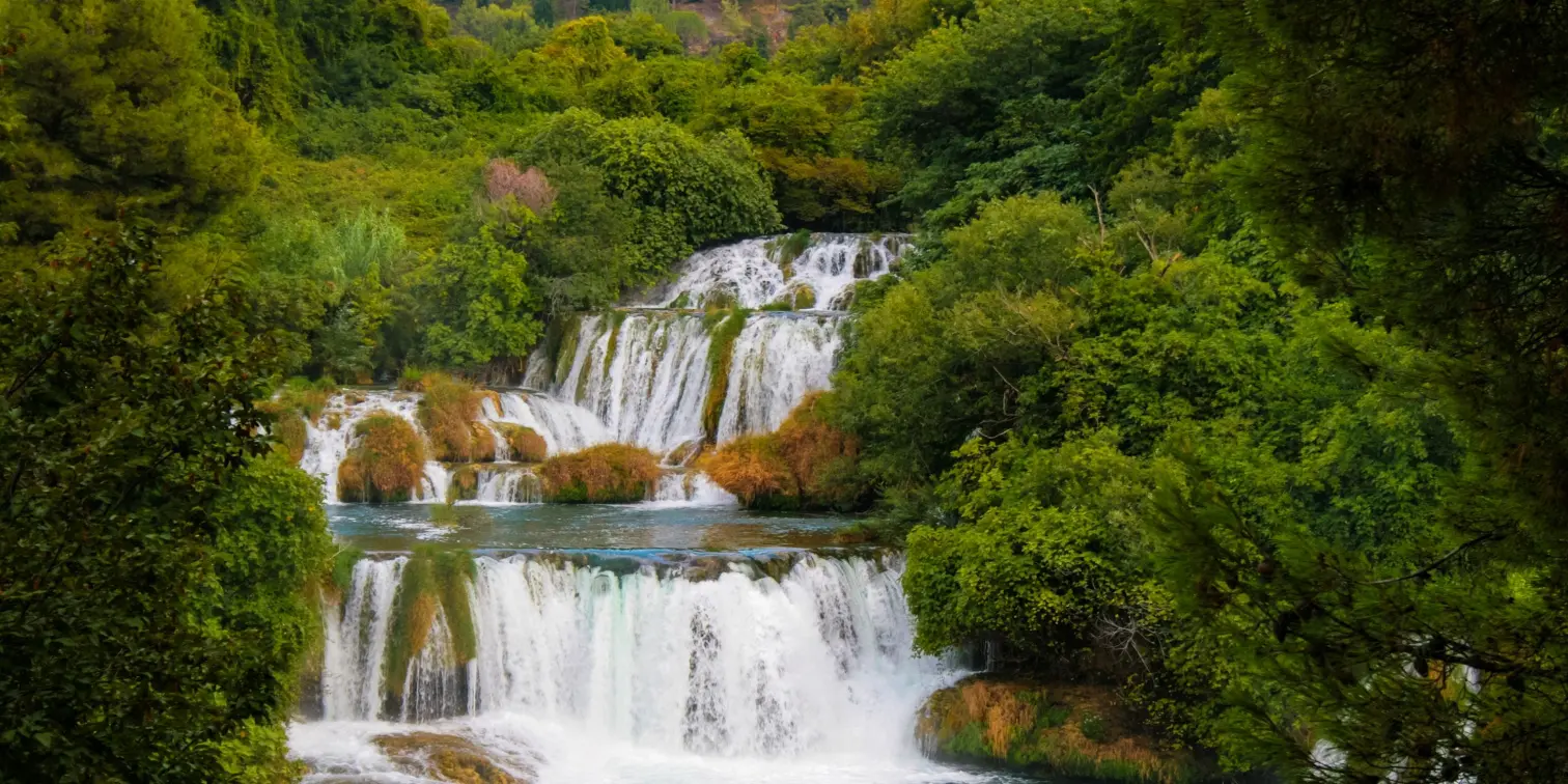 Krka waterfalls in the Krka National Park