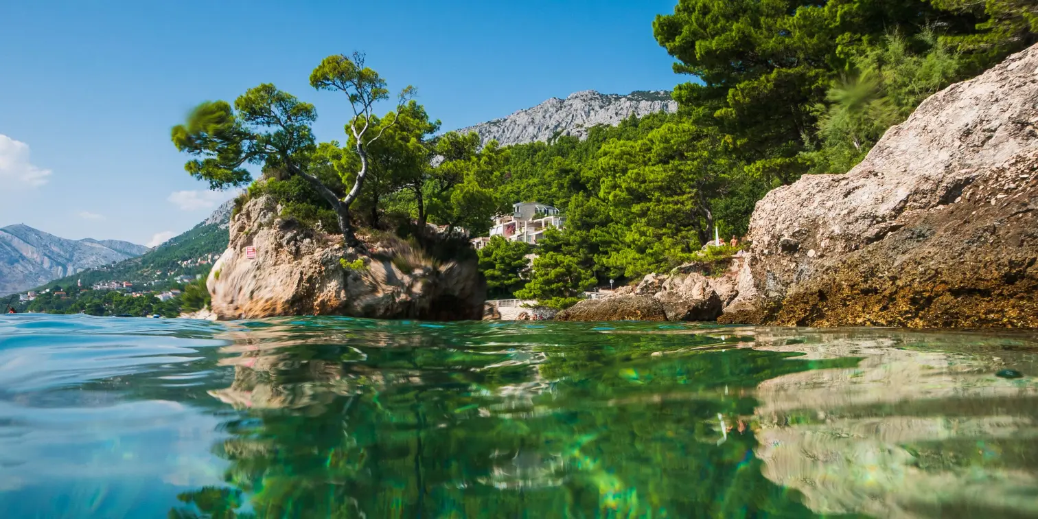 Punta Rata Beach in Brela, Croatia