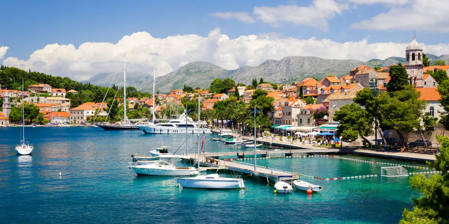 beautiful town Cavtat in southern Dalmatia, Croatia